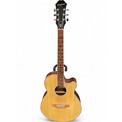 Used Epiphone PR4E Natural Acoustic Electric Guitar
