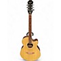 Used Epiphone PR4E Natural Acoustic Electric Guitar Natural
