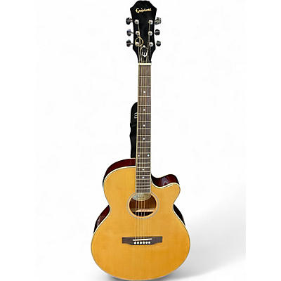 Used Epiphone PR4E Natural Acoustic Electric Guitar