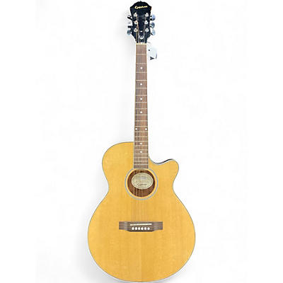 Used Epiphone PR4E Vintage Natural Acoustic Electric Guitar