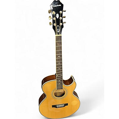 Used Epiphone PR5E Natural Acoustic Electric Guitar