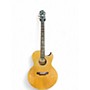 Used Epiphone PR5E Natural Acoustic Electric Guitar Natural