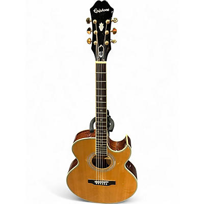 Used Epiphone PR5E Natural Acoustic Electric Guitar