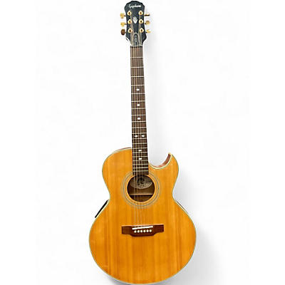 Used Epiphone PR5E Natural Acoustic Electric Guitar