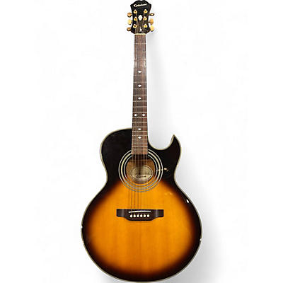 Used Epiphone PR5EVS Tobacco Sunburst Acoustic Electric Guitar