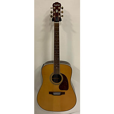 Epiphone Used Epiphone PR800es Natural Acoustic Electric Guitar