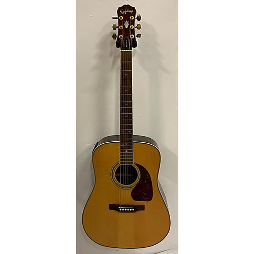 Epiphone Used Epiphone PR800es Natural Acoustic Electric Guitar Natural