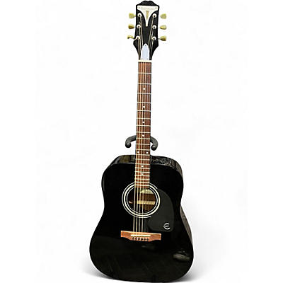 Used Epiphone PRO-1 Ebony Acoustic Guitar