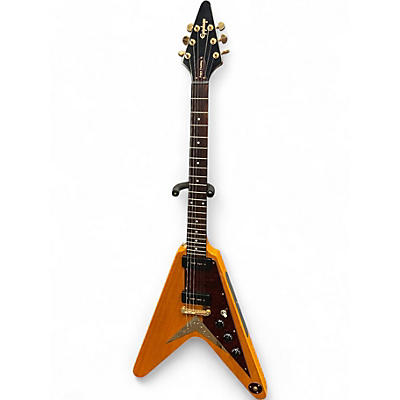 Used Epiphone Popa Chubby Signature Flying V Natural Solid Body Electric Guitar