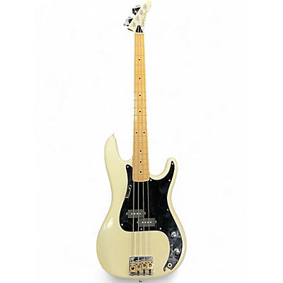 Used Epiphone Power Bass White Electric Bass Guitar