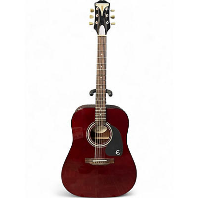 Used Epiphone Pro 1 WR Wine Red Acoustic Guitar