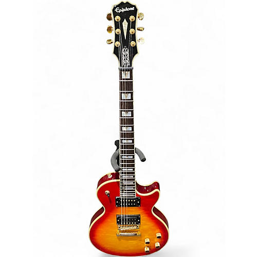 Used Epiphone Prophecy Les Paul Custom Plus 2 Tone Sunburst Solid Body Electric Guitar 2 Tone Sunburst