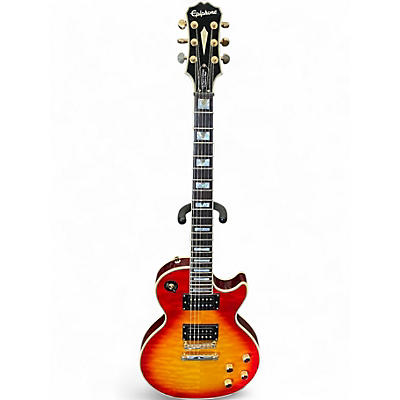Used Epiphone Prophecy Les Paul Custom Plus Cherry Sunburst Solid Body Electric Guitar