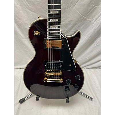 Epiphone Used Epiphone Prophecy Les Paul Custom Plus Trans Black Solid Body Electric Guitar