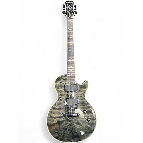 Used Epiphone Prophecy Les Paul Custom Plus Trans Black Solid Body Electric Guitar Trans Black