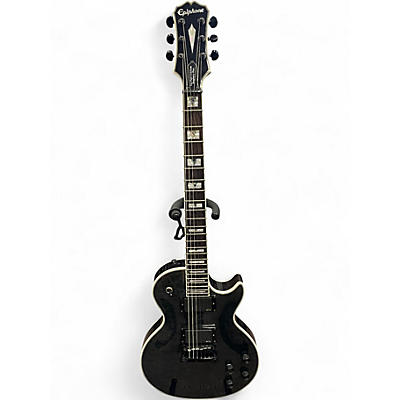 Used Epiphone Prophecy Les Paul Custom Plus Trans Black Solid Body Electric Guitar