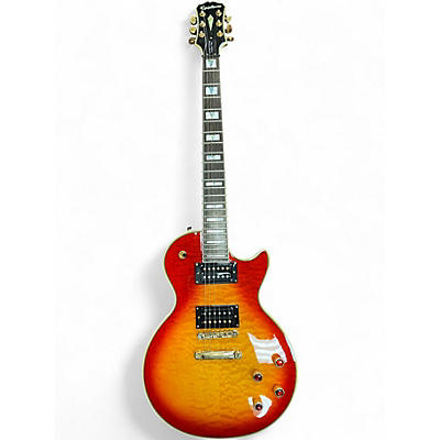 Used Epiphone Prophecy Les Paul Custom Plus Trans Orange Solid Body Electric Guitar