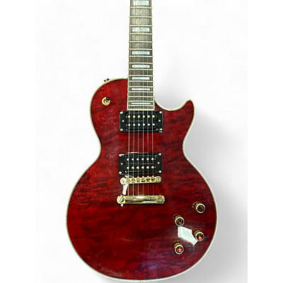 Used Epiphone Prophecy Les Paul Custom Plus Wine Red Solid Body Electric Guitar