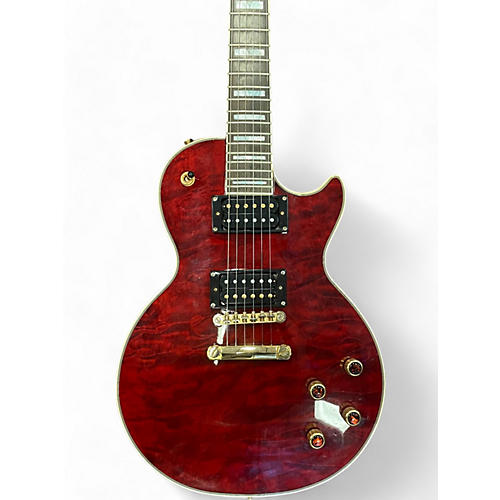 Used Epiphone Prophecy Les Paul Custom Plus Wine Red Solid Body Electric Guitar Wine Red