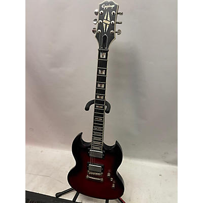 Epiphone Used Epiphone Prophecy SG Red Tiger Burst Solid Body Electric Guitar