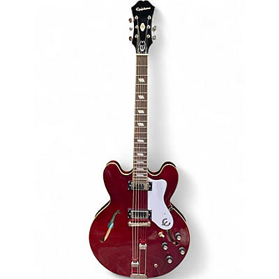 Used Epiphone RIVIERA Candy Apple Red Hollow Body Electric Guitar