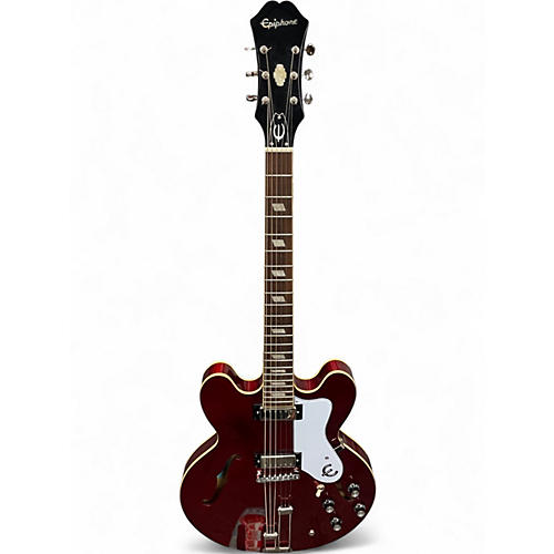 Used Epiphone RIVIERA E360 TD Burgundy Hollow Body Electric Guitar Burgundy