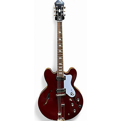 Used Epiphone RIVIERA E360TD SPARKLING BURGUNDY Hollow Body Electric Guitar