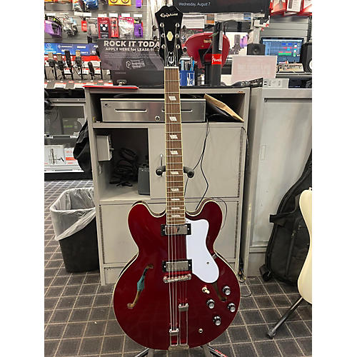 Epiphone Used Epiphone RIVIERA Red Hollow Body Electric Guitar Red