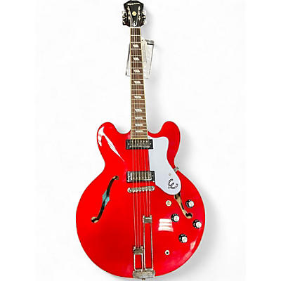 Used Epiphone Rivera E360TD Red Hollow Body Electric Guitar