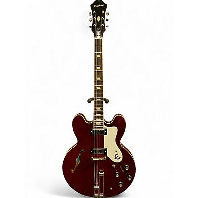 Used Epiphone Riviera Burgundy Hollow Body Electric Guitar