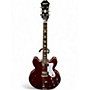 Used Epiphone Riviera Custom Burgundy Hollow Body Electric Guitar Burgundy