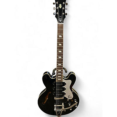 Used Epiphone Riviera Custom P93 Black Royale Black Hollow Body Electric Guitar