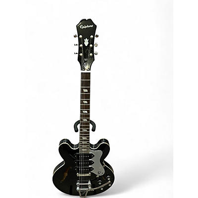 Used Epiphone Riviera Custom P93 Black Royale Black Hollow Body Electric Guitar