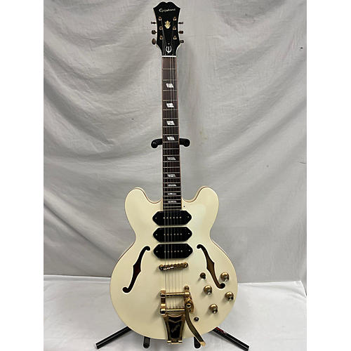 Epiphone Used Epiphone Riviera Custom P93 Pearl White Hollow Body Electric Guitar Pearl White