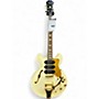 Used Epiphone Riviera Custom P93 Royale Pearl White Hollow Body Electric Guitar Pearl White