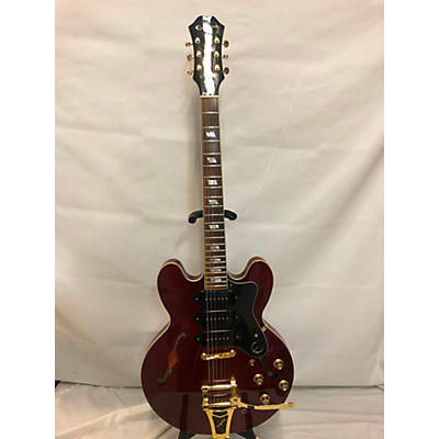 Epiphone Used Epiphone Riviera Custom P93 Wine Red Hollow Body Electric Guitar