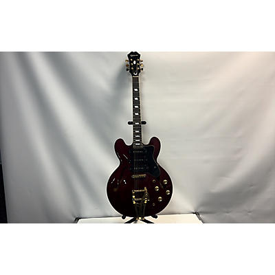 Epiphone Used Epiphone Riviera Custom P93 Wine Red Hollow Body Electric Guitar