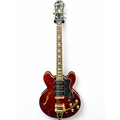 Used Epiphone Riviera Custom P93 Wine Red Hollow Body Electric Guitar