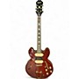Used Epiphone Riviera Custom P93 Wine Red Hollow Body Electric Guitar Wine Red