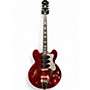 Used Epiphone Riviera Custom Royale P93 Wine Red Hollow Body Electric Guitar Wine Red