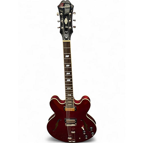 Used Epiphone Riviera E360TD Cherry Hollow Body Electric Guitar Cherry