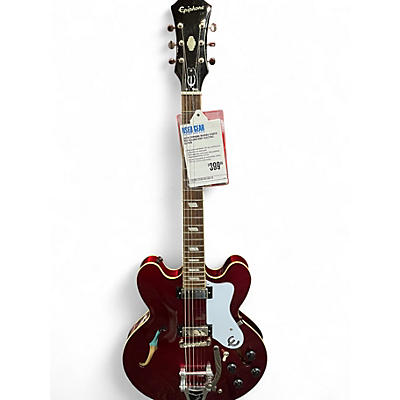 Used Epiphone Riviera E360TD Red Hollow Body Electric Guitar