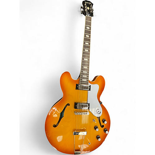 Used Epiphone Riviera Iced Tea Hollow Body Electric Guitar Iced Tea