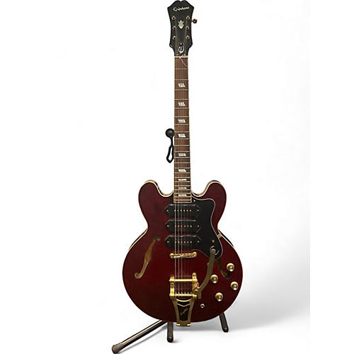 Epiphone Used Epiphone Riviera P93 Candy Apple Red Hollow Body Electric Guitar Candy Apple Red