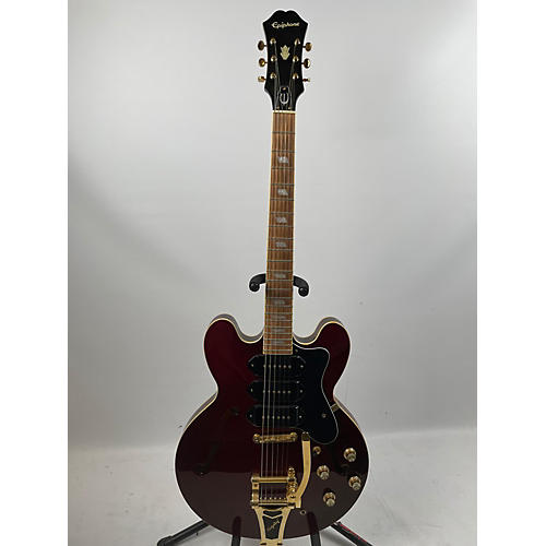 Epiphone Used Epiphone Riviera P93 Red To Black Fade Hollow Body Electric Guitar Red to Black Fade