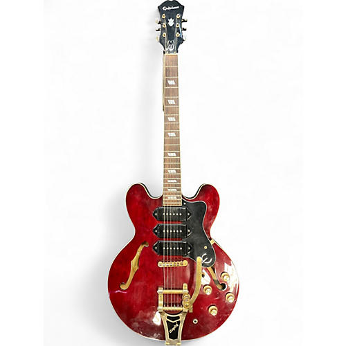 Used Epiphone Riviera P93 Wine Red Hollow Body Electric Guitar Wine Red