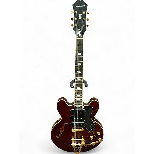 Used Epiphone Riviera P93 Wine Red Hollow Body Electric Guitar Wine Red