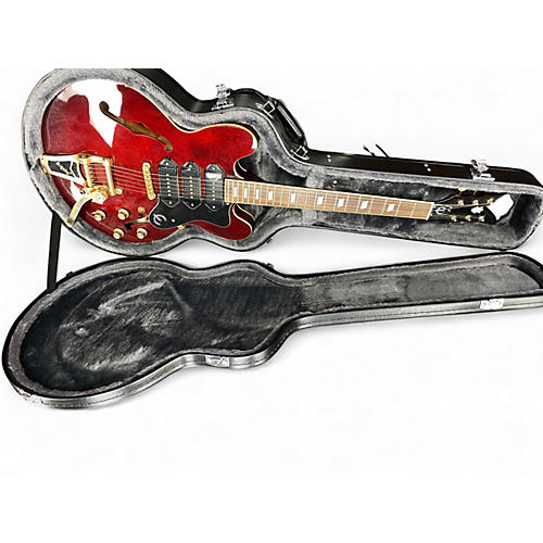 Used Epiphone Riviera P93 Wine Red Hollow Body Electric Guitar Wine Red