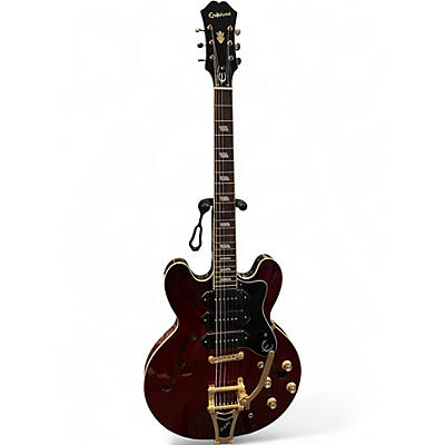 Used Epiphone Riviera P93 Wine Red Hollow Body Electric Guitar