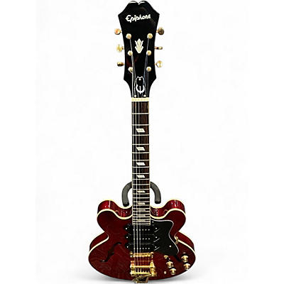 Used Epiphone Riviera P93 Wine Red Hollow Body Electric Guitar